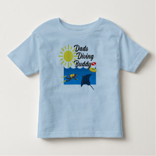 T-shirt Pour Les Tous Petits Dads Diving Buddy Design - Toddler Fine Jersey T-S