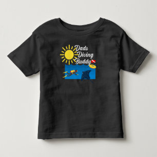T-shirt Pour Les Tous Petits Dads Diving Buddy Design - Toddler Fine Jersey T-S