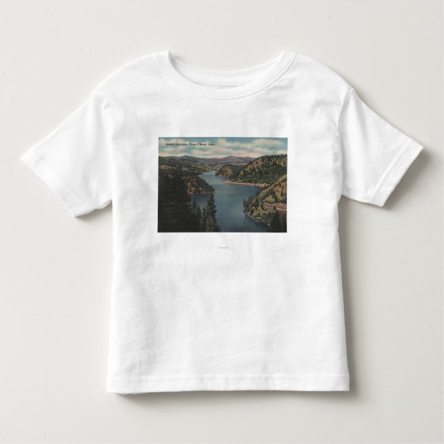 T-shirt Pour Les Tous Petits d'Alene de Coeur, identification - vue de baie de (Devant)