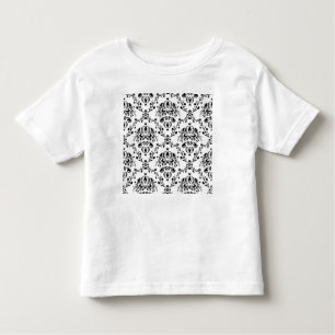 T-shirt Pour Les Tous Petits Damask blanc et noir