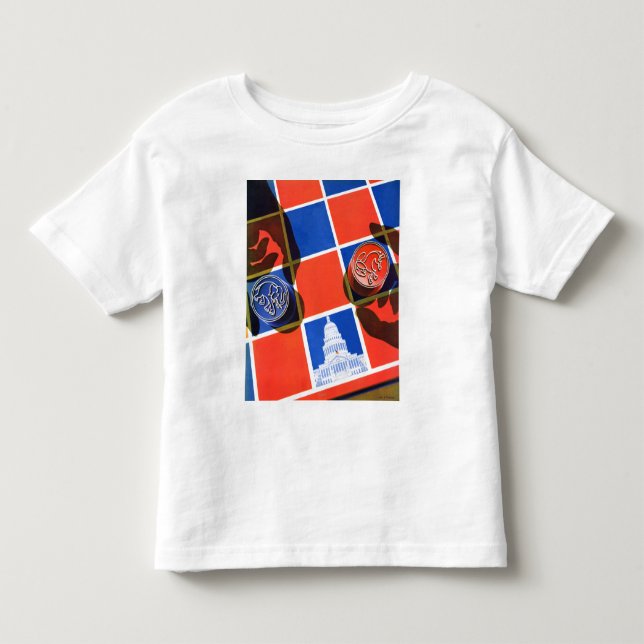 T-shirt Pour Les Tous Petits Damier d'élection (Devant)