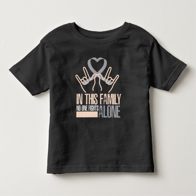 T-shirt Pour Les Tous Petits Dans cette famille, personne ne combat la sensibil (Devant)