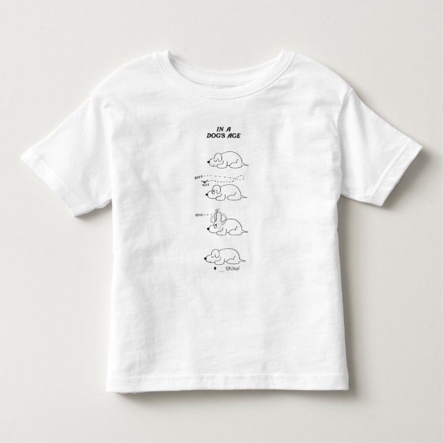T-shirt Pour Les Tous Petits Dans l'âge d'un chien (Devant)