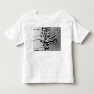 T-shirt Pour Les Tous Petits Danseur de danse polynésienne de Holoku avec la