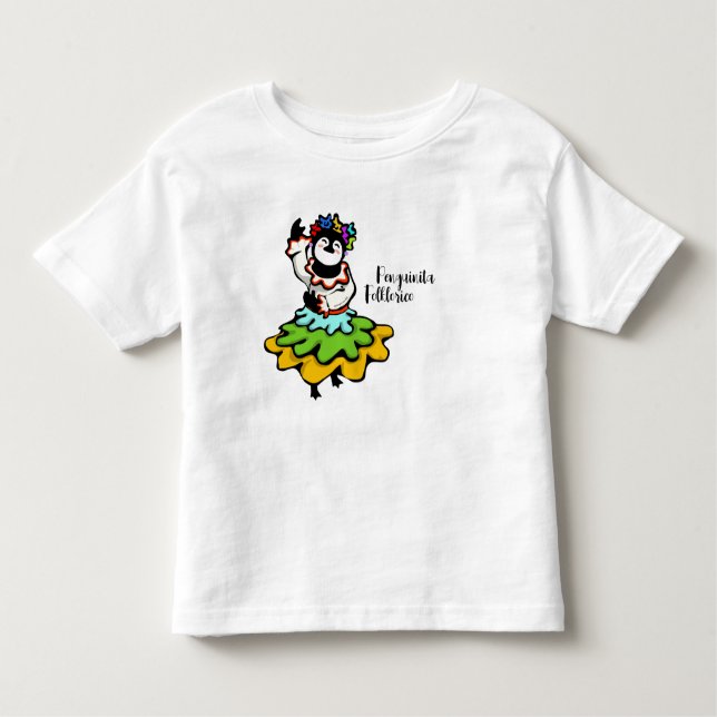 T-shirt Pour Les Tous Petits Danseuse Penguinita Folklorico (Devant)
