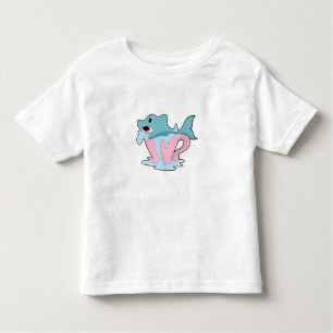 T-shirt Pour Les Tous Petits Dauphin avec Coupe d'eau.PNG