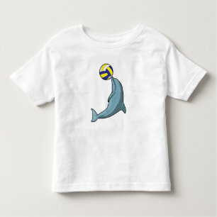 T-shirt Pour Les Tous Petits Dauphin avec volleyball