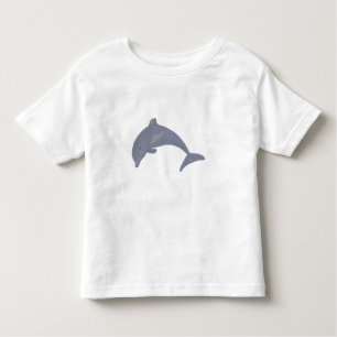T-shirt Pour Les Tous Petits Dauphin dans la mer