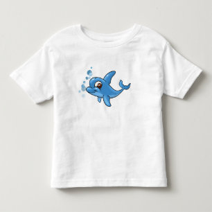 T-shirt Pour Les Tous Petits Dauphin de caricature mignon