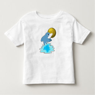 T-shirt Pour Les Tous Petits Dauphin nager avec lune