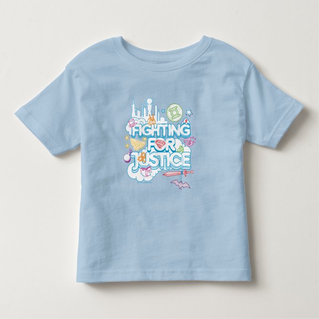 T-shirt Pour Les Tous Petits DC Super Hero Girls Fighting For Justice (Devant)