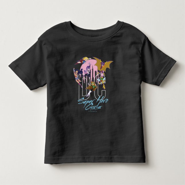 T-shirt Pour Les Tous Petits DC Super Hero Girls Skyline (Devant)