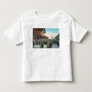 T-shirt Pour Les Tous Petits De-Embarquement de passagers de train