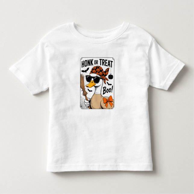 T-shirt Pour Les Tous Petits 🎃 de miel ou de gâteau, Boo ! 👻 (Devant)