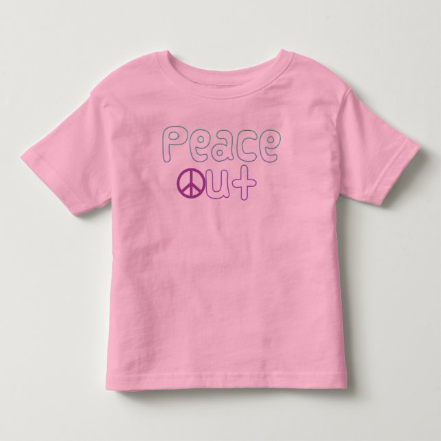 T-shirt Pour Les Tous Petits De paix lettres (Devant)