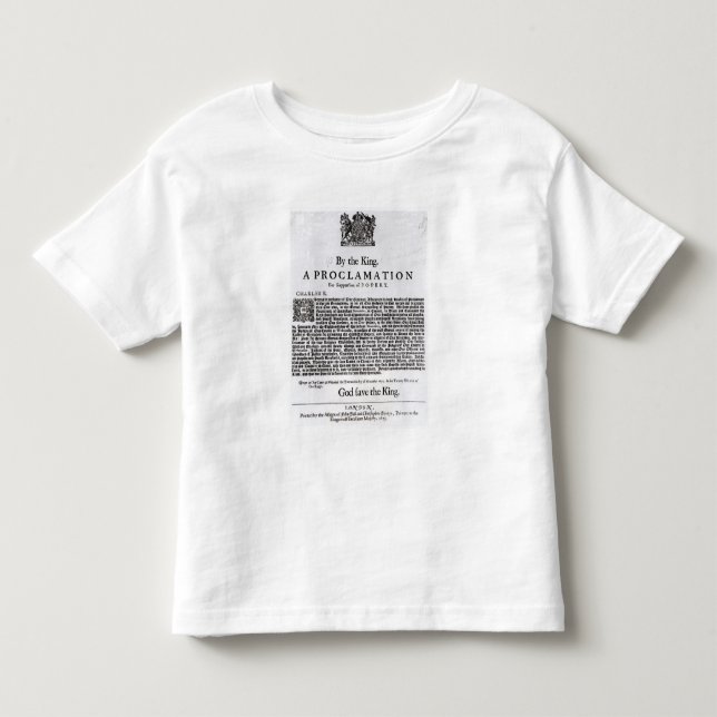 T-shirt Pour Les Tous Petits Déclaration royale, 1675 (Devant)