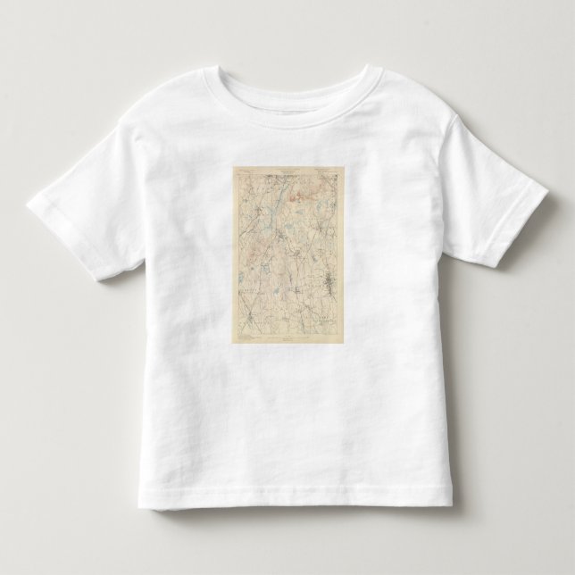 T-shirt Pour Les Tous Petits Dedham, le Massachusetts (Devant)