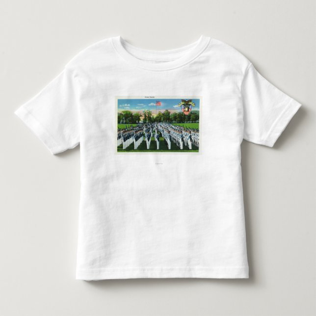 T-shirt Pour Les Tous Petits Défilé de robe d'académie militaire (Devant)