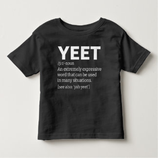 T-shirt Pour Les Tous Petits Définition de Yeet noir