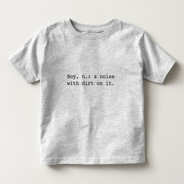 T-shirt Pour Les Tous Petits Définition du garçon (Devant)