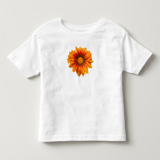 T-shirt Pour Les Tous Petits Dégradé de fleurs orange jaune vif découpé