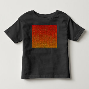 T-shirt Pour Les Tous Petits Dégradé de la Parties scintillant de flamme tombée