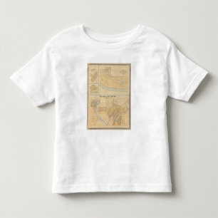 T-shirt Pour Les Tous Petits Delphes et Pittsburg avec les villes suburbaines