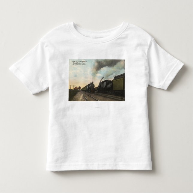 T-shirt Pour Les Tous Petits Dépassement #4 et #5 de trains (Devant)