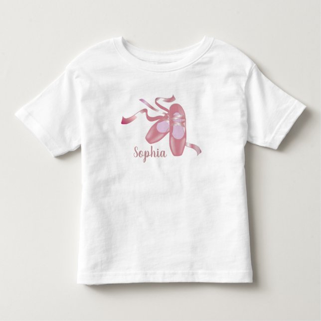 T-shirt Pour Les Tous Petits Design de chaussures de ballet (Devant)
