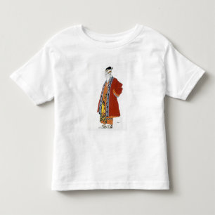 T-shirt Pour Les Tous Petits Design de costume pour un vieil homme en robe roug