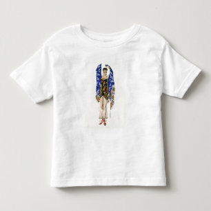 T-shirt Pour Les Tous Petits Design de costume pour une fille dansante (litho c