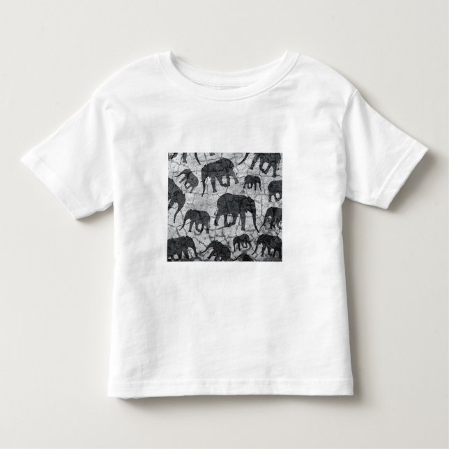 T-shirt Pour Les Tous Petits Design Motif en béton éléphant (Devant)