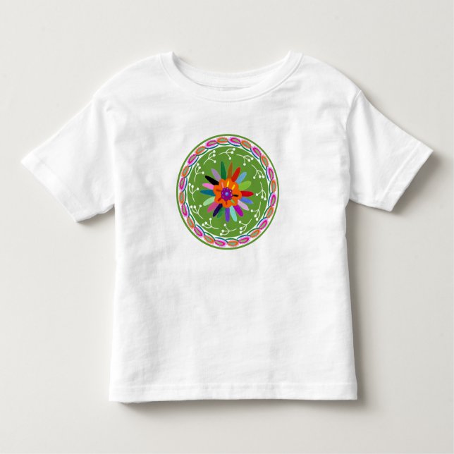 T-shirt Pour Les Tous Petits Design Otomi moderne (Devant)