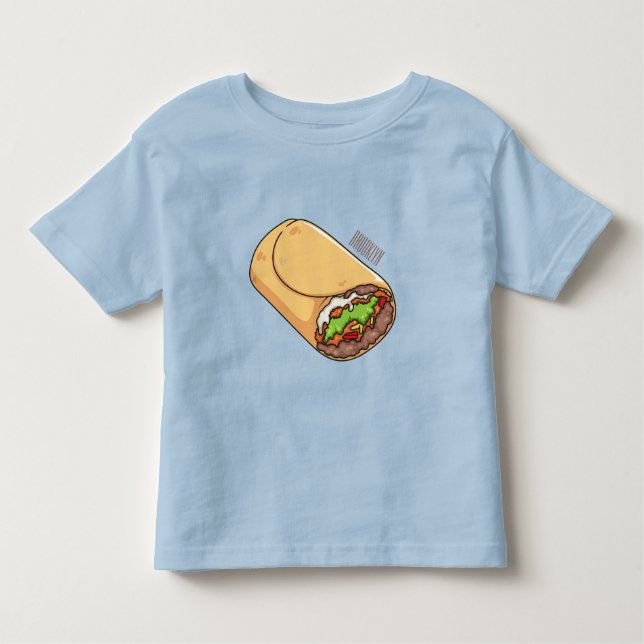 T-shirt Pour Les Tous Petits dessin animé de Burrito (Devant)