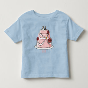 T-shirt Pour Les Tous Petits dessin animé de gâteau mariage