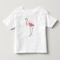 dessin animé d'oiseau Flamant rose