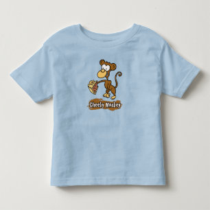 T-shirt Pour Les Tous Petits Dessin de singe espiègle de dessin animé