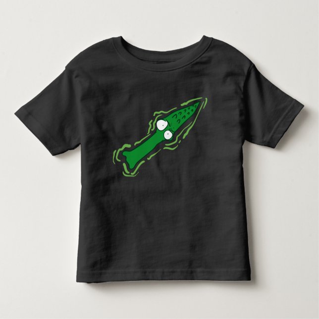 T-shirt Pour Les Tous Petits dessin humoristique en crocodile (Devant)