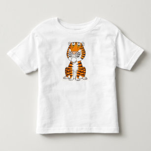 T-shirt Pour Les Tous Petits Dessus de tigre d'enfant en bas âge