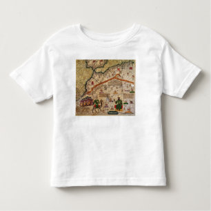 T-shirt Pour Les Tous Petits Détail de copie d'une carte catalanne de l'Europe