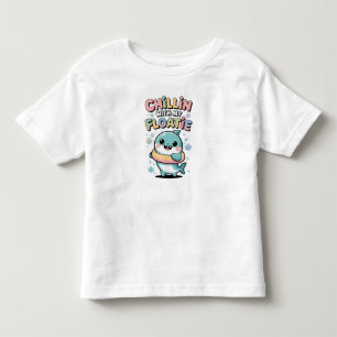 T-shirt Pour Les Tous Petits Détente avec mon flotteur   Bébé Requin