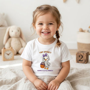 T-shirt Pour Les Tous Petits Deux anniversaires de 2 ans effrayants petite prin