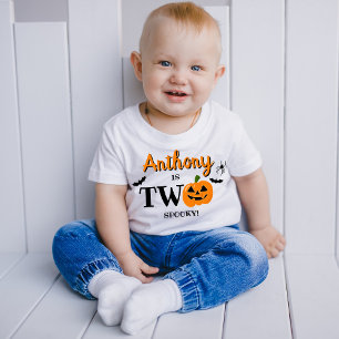 T-shirt Pour Les Tous Petits Deux ans d'Halloween effrayant