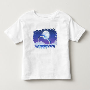 T-shirt Pour Les Tous Petits Deux bouteille-ont flairé sauter de dauphins de