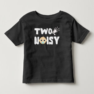 T-shirt Pour Les Tous Petits Deux bruyants Amusement 2e anniversaire Cadeaux En