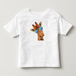 T-SHIRT POUR LES TOUS PETITS DEUX COOL - GIRAFE