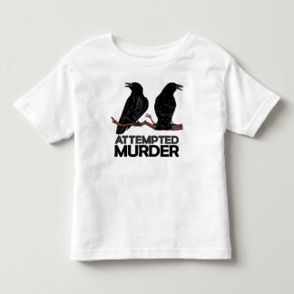 T-shirt Pour Les Tous Petits Deux corneilles = tentatives de meurtre