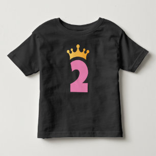 T-shirt Pour Les Tous Petits Deux et la Couronne-T-Shirt pour tout-petit