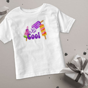 T-shirt Pour Les Tous Petits Deux filles cool pour le 2ème anniversaire glace à