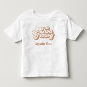 T-shirt Pour Les Tous Petits Deux filles Groovy rétro années 70 chemise de fill